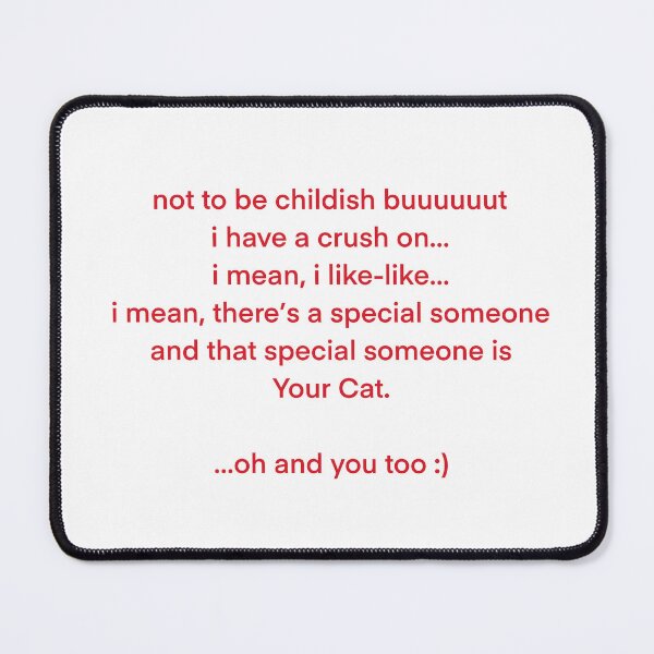 Item preview, i like-like... your cat... SPECIFIC VDAY RAMBLE #8 designed and sold by eveyting.