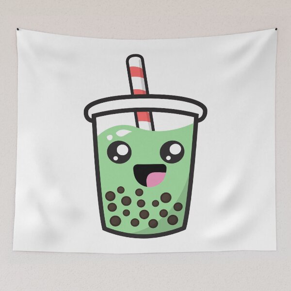 Item preview, Kawaii Bubble Tea Boba Tea Milk Matcha Green designed and sold by Mystocus.