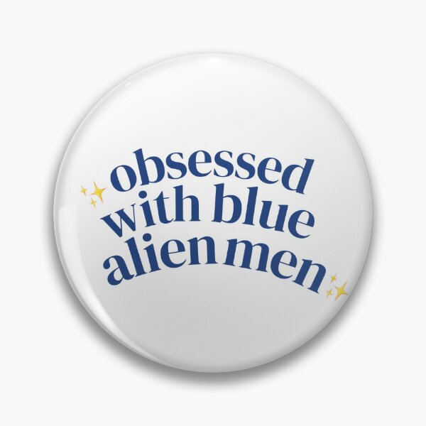Item preview, Obsessed With Blue Alien Men | Star Emoji | Dark Blue designed and sold by riyasarts.