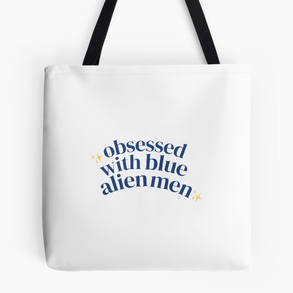 Item preview, Obsessed With Blue Alien Men | Star Emoji | Dark Blue designed and sold by riyasarts.