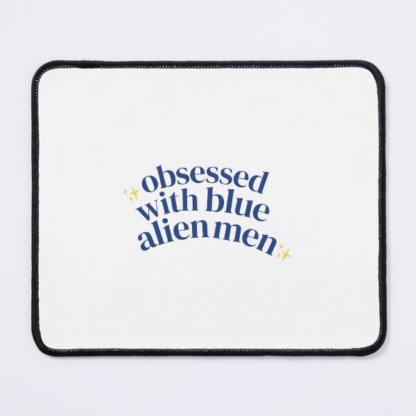 Item preview, Obsessed With Blue Alien Men | Star Emoji | Dark Blue designed and sold by riyasarts.