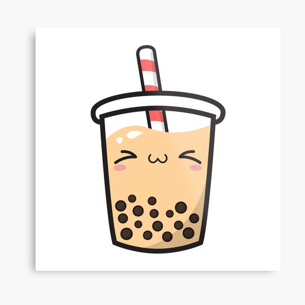 Kawaii Panda Bubble Tea' Poster, picture, metal print, paint by schmugo