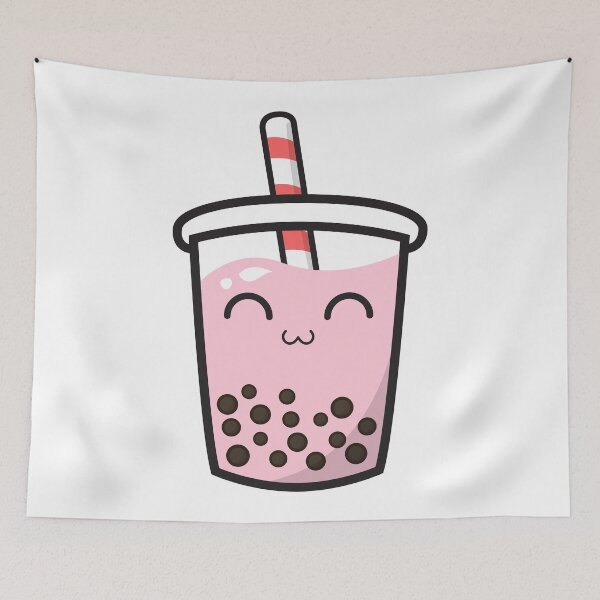 Item preview, Kawaii Bubble Tea Boba Tea Milk Strawberry designed and sold by Mystocus.