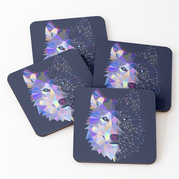 Item preview, Wolf with geometric shapes designed and sold by professorguru.