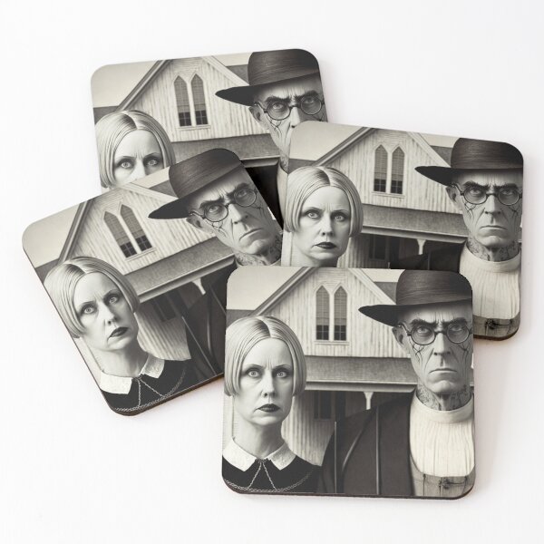 Item preview, Goth American Gothic designed and sold by ArtMadeByAI.