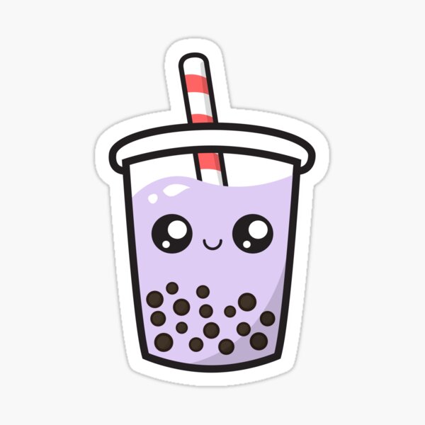 Kawaii Bubble Tea Boba Tea Milk Coffee Lychee Sticker for Sale by Mystocus