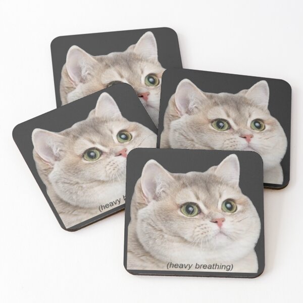 Item preview, Heavy Breathing Meme Sad Cat Face Fat Funny designed and sold by fomodesigns.