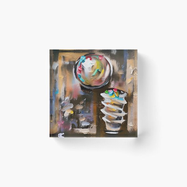 Item preview, Playful Ice Cream Cone designed and sold by LRenee Art Studio.