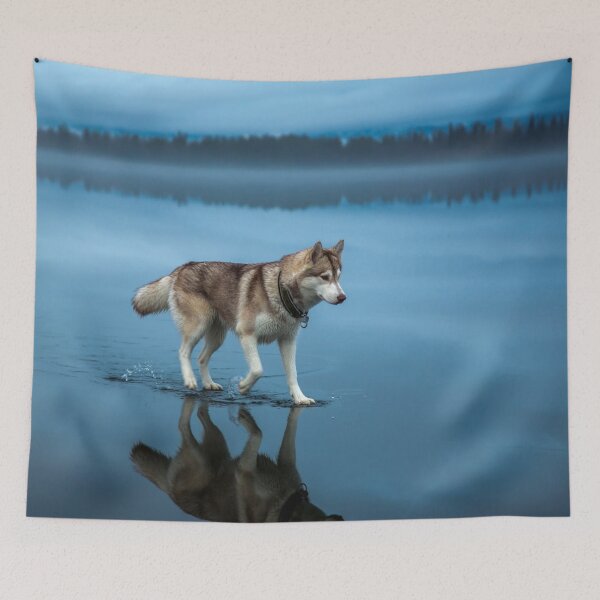 Item preview, Beautiful Brown And White Siberian Husky designed and sold by kris-money.