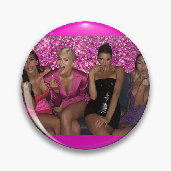 Item preview, Kardashian Jenner Middle Finger Glitter sticker designed and sold by Sarahelane14.