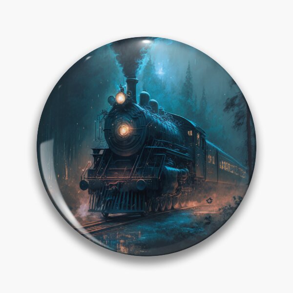 Item preview, Train Going Through a Forest designed and sold by ArtMadeByAI.