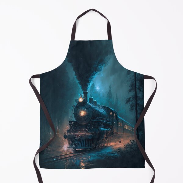 Item preview, Train Going Through a Forest designed and sold by ArtMadeByAI.