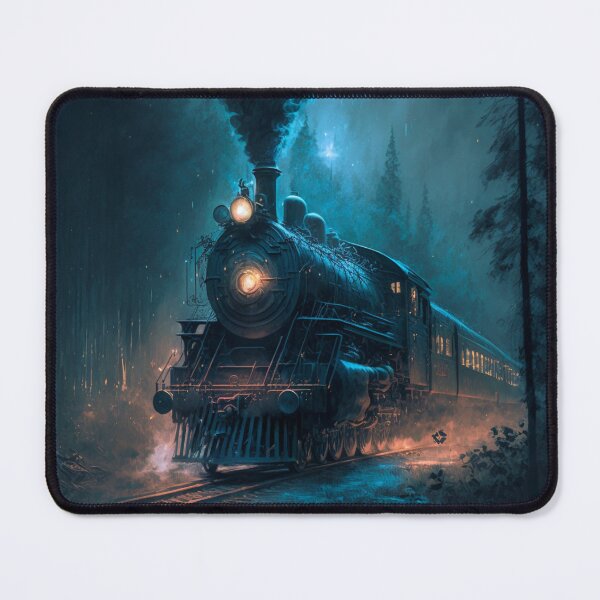 Item preview, Train Going Through a Forest designed and sold by ArtMadeByAI.