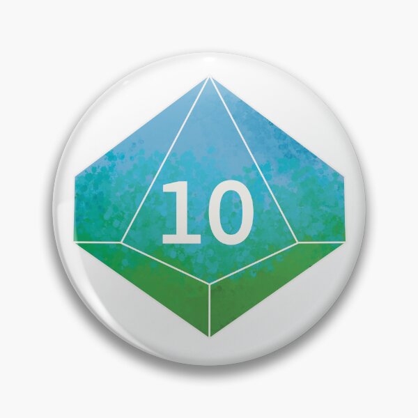 Item preview, Blue Green Splatter D10 designed and sold by SnugBugsGaming.