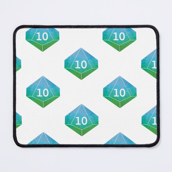 Item preview, Blue Green Splatter D10 designed and sold by SnugBugsGaming.