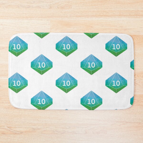 Item preview, Blue Green Splatter D10 designed and sold by SnugBugsGaming.