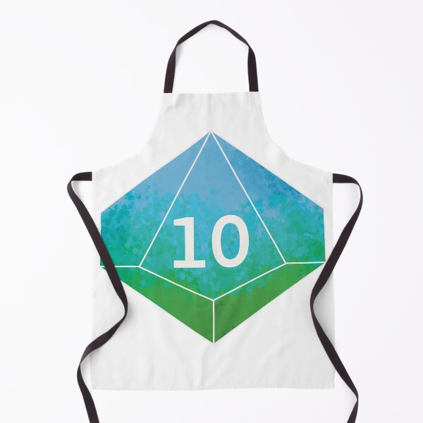 Item preview, Blue Green Splatter D10 designed and sold by SnugBugsGaming.