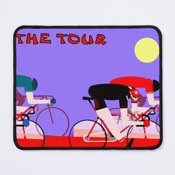 Item preview, THE TOUR: Modern Abstract Art Bicycle Racing Advertising Print designed and sold by posterbobs.