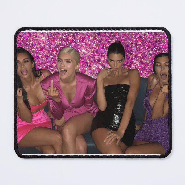 Item preview, Kardashian Jenner Middle Finger Glitter sticker designed and sold by Sarahelane14.