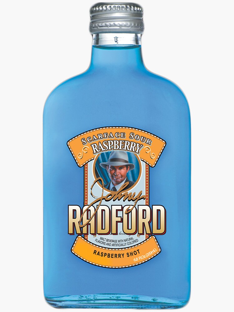 "Raddford Bootlegger Sticker BLUE" Sticker by dingdesigns Redbubble