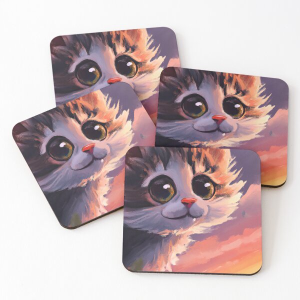 Item preview, Cute Cat Kitten And A Sunset designed and sold by phillipbooth.