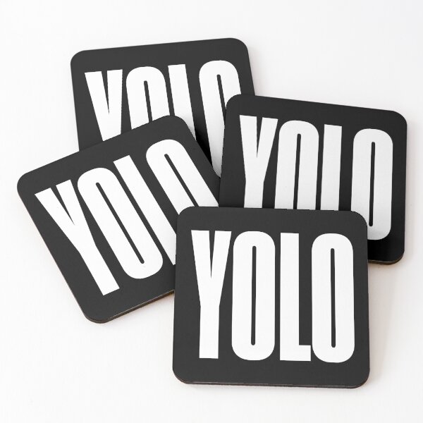 Item preview, YOLO, You Only Live Once, Text, Bold, Big Text, black and white designed and sold by MajicArts.