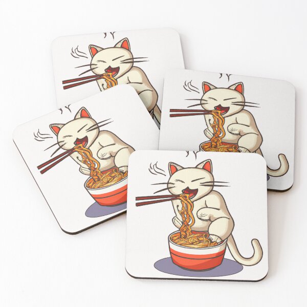 Artikelvorschau, Katze isst Spaghetti entworfen und verkauft von mottyshop.