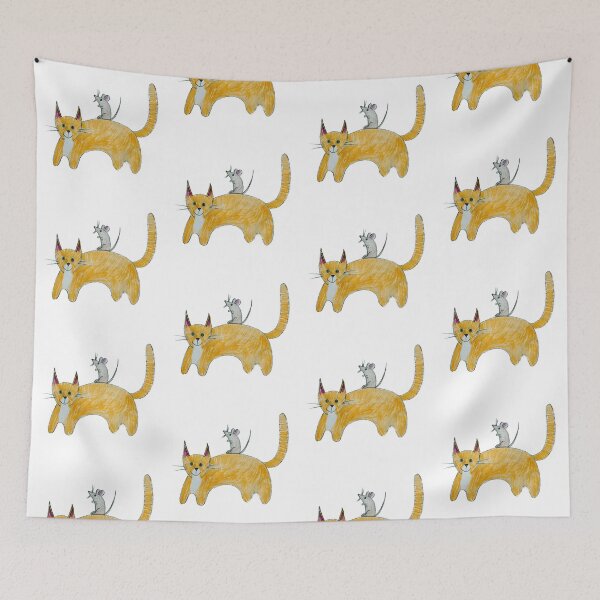 Item preview, Rat Riding A Cat designed and sold by Rebekah Walker.