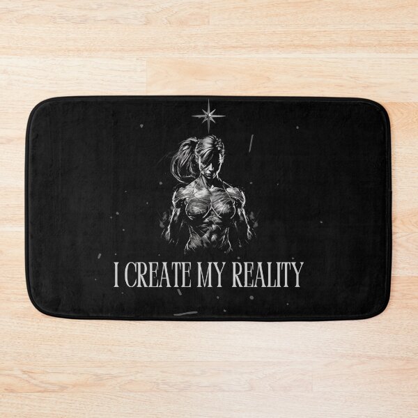 Item preview, I Create My Reality Affirmation, Woman Workout Gym Motivation Art Design designed and sold by barretp27.