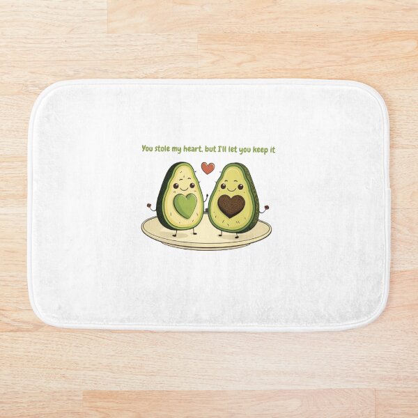 Item preview, Cute Cartoon Avocado Couple - Valentine's Day Foodie Art designed and sold by codestealth.