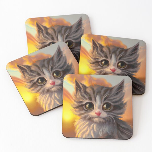 Item preview, Cute Cat Kitten And A Sunset designed and sold by phillipbooth.