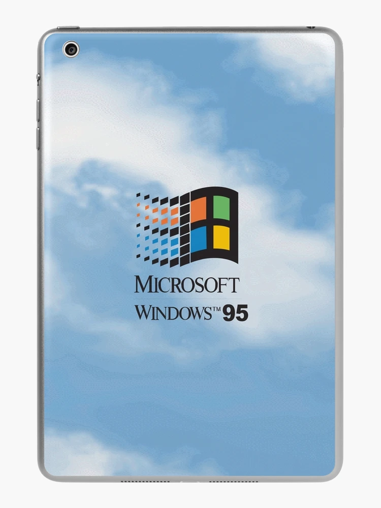 Windows 95 / 98 Logo (with text) on Classic Sky | iPad Case & Skin