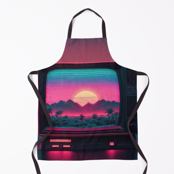 Item preview, RetroVision: A Synthwave Spectacle in Neon designed and sold by Mullet Monkey.