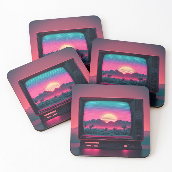 Item preview, RetroVision: A Synthwave Spectacle in Neon designed and sold by Mullet Monkey.