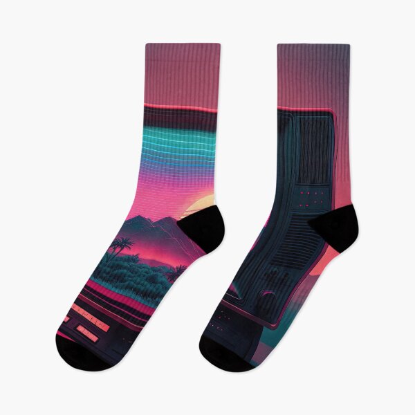 Item preview, RetroVision: A Synthwave Spectacle in Neon designed and sold by Mullet Monkey.