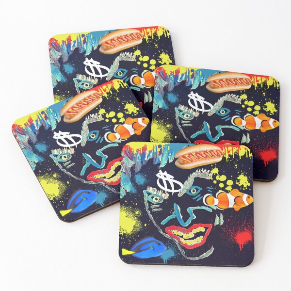 Item preview, VIVID FISH COLLAGE designed and sold by Swooncake Press.