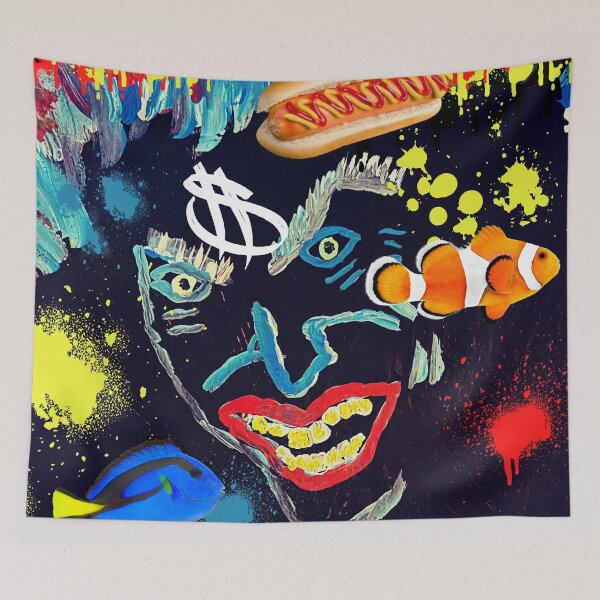 Item preview, VIVID FISH COLLAGE designed and sold by Swooncake Press.