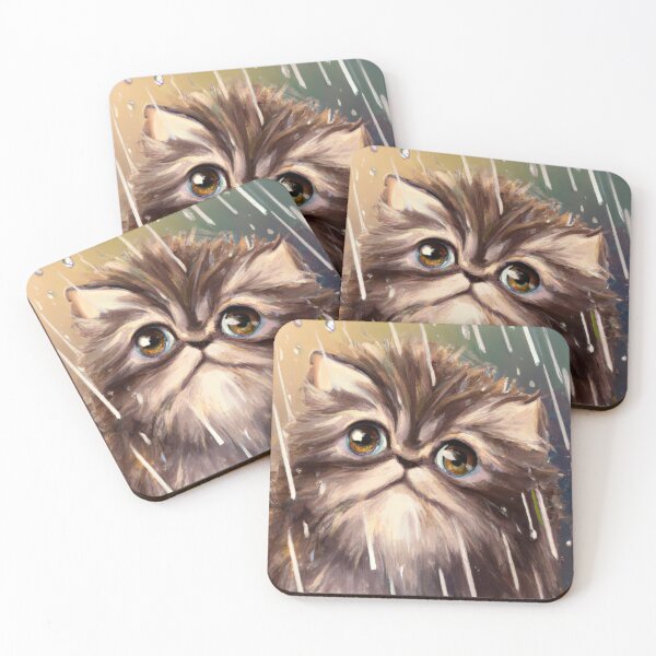 Item preview, Cute Cat Kitten In The Rain designed and sold by phillipbooth.