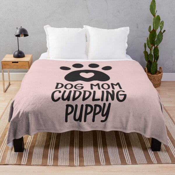 Item preview, Dog Mom Cuddling Puppy designed and sold by bolimj.