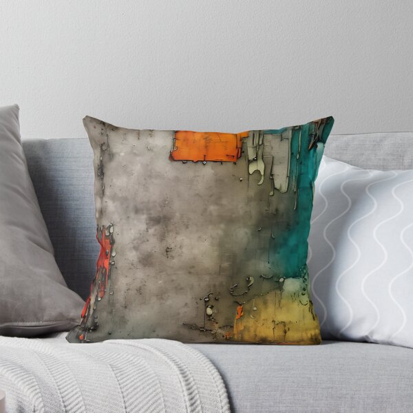 Item preview,  Grungy black, green, gray, orange, abstract, vintage design designed and sold by marvin barth.