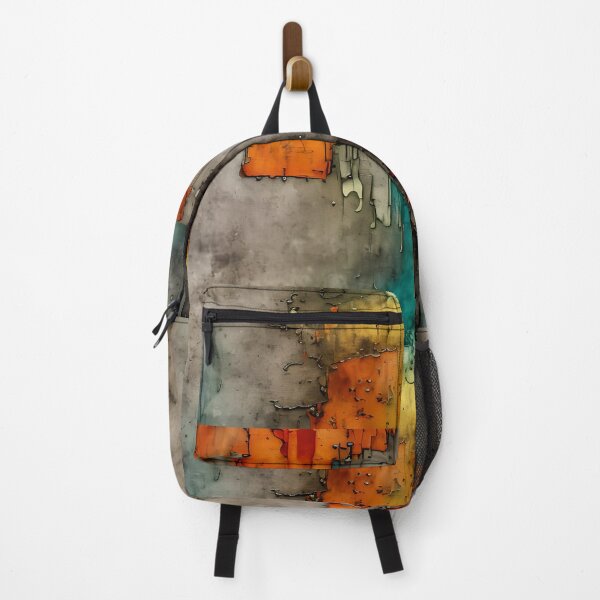 Item preview, Grungy black, green, gray, orange, abstract, vintage design designed and sold by marvin barth.