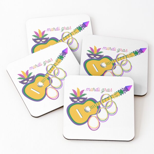 Artikelvorschau, Mardi Gras, Lousiana, Mardi Gras Guitare 2023, Karneval entworfen und verkauft von Amar4Ser.