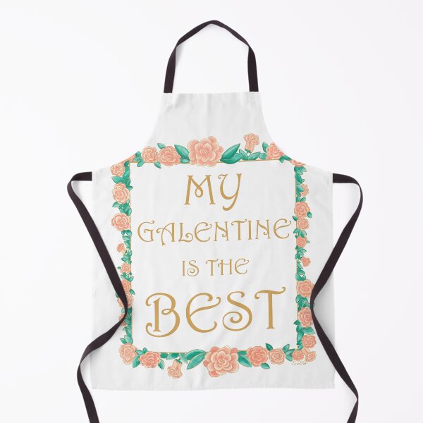 Item preview, My Galentine is the Best - Best Galentine Gift - Gold & Roses Border - White designed and sold by EcoElsa.