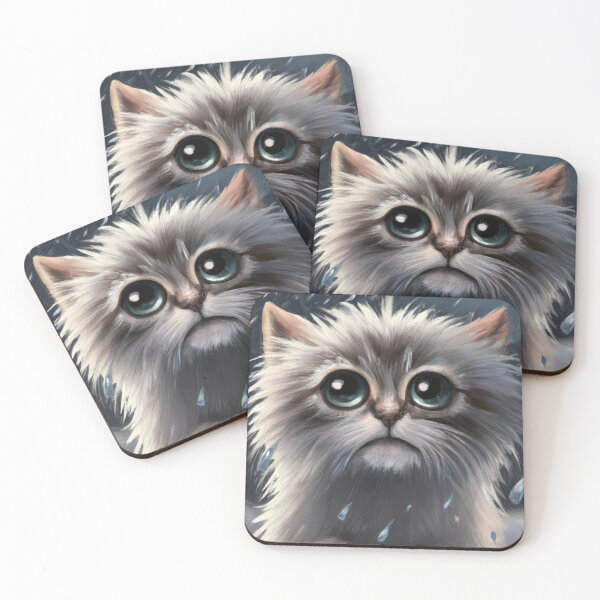 Item preview, Cute Cat Kitten In The Rain designed and sold by phillipbooth.