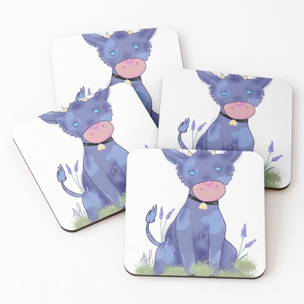 Item preview, Lavender cow designed and sold by LouBearsArt.