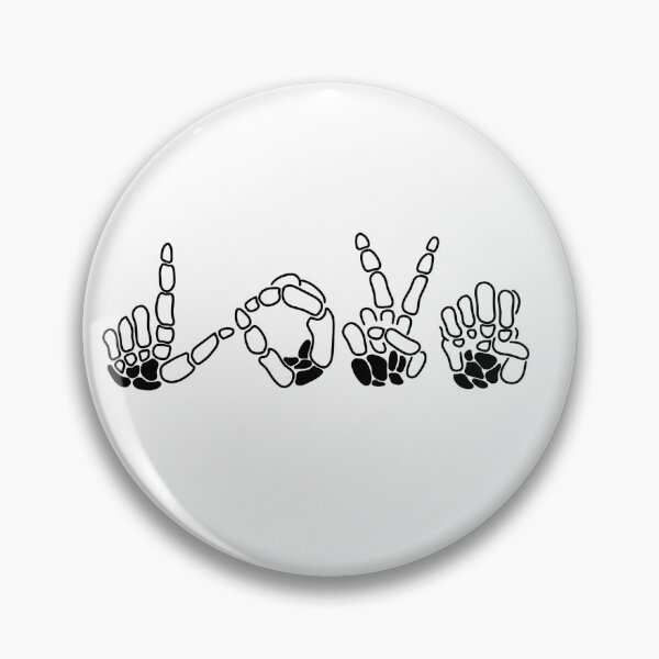 Item preview, ASL Love skeleton hands designed and sold by Libbyloohoo0802.