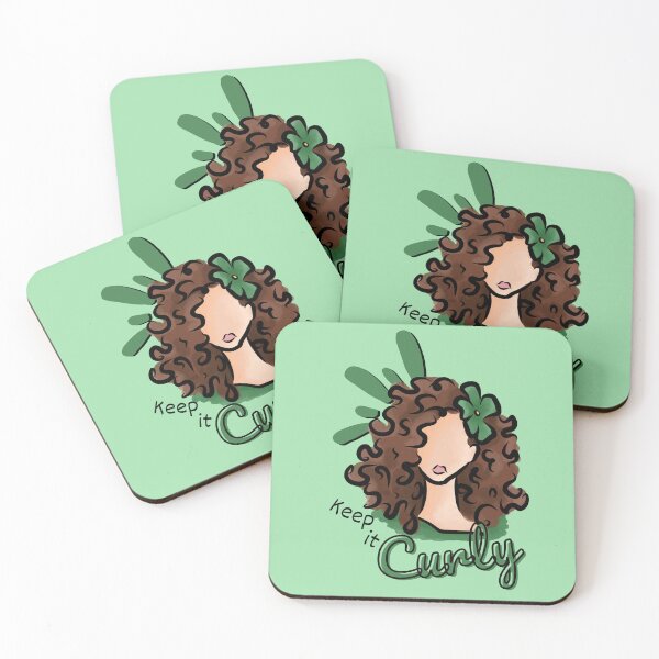Item preview, Mantenlo rizado (marrón) designed and sold by Curly-Cuties.