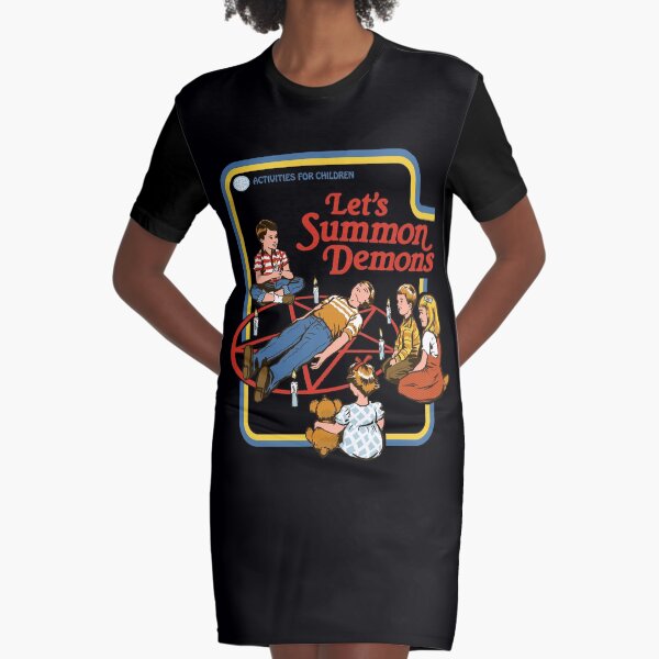 Let's Summon Demons Graphic T-Shirt Dress