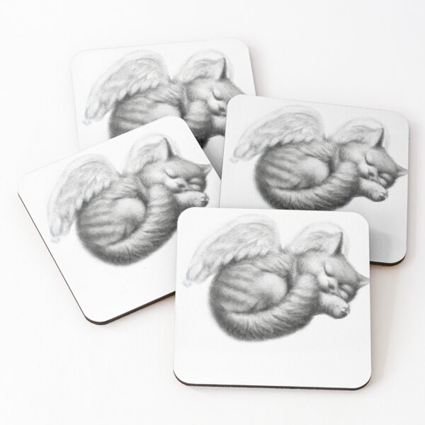 Item preview, Cat Kitten Sleeping with Angel Wings designed and sold by phillipbooth.