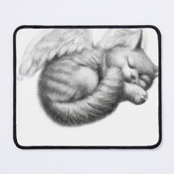 Item preview, Cat Kitten Sleeping with Angel Wings designed and sold by phillipbooth.